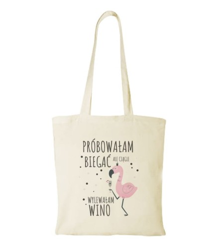 Torba bawełniana próbowałam biegać