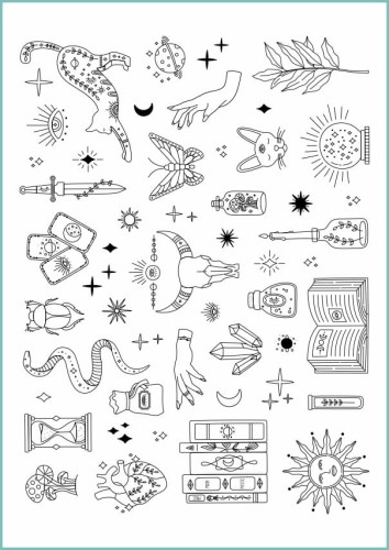 Tatuaże tymczasowe czarodziejski zestaw