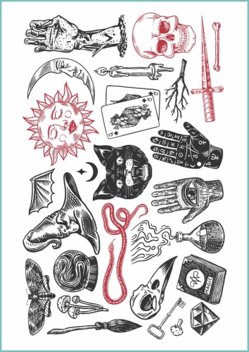 Tatuaże tymczasowe mistyczne wzory 05