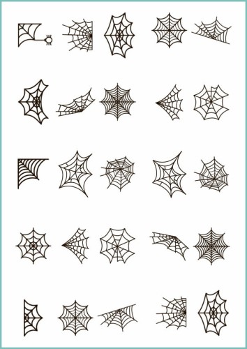 Tatuaże tymczasowe pajęczyna