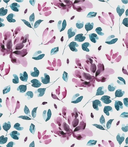 Tapeta taniec fioletowych kwiatów