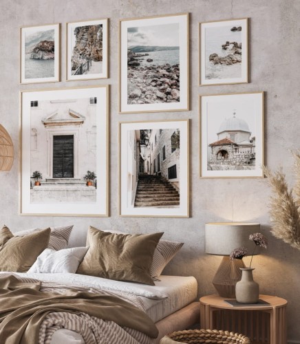 Galeria plakatów przedstawiająca zabytki i piękno Czarnogóry