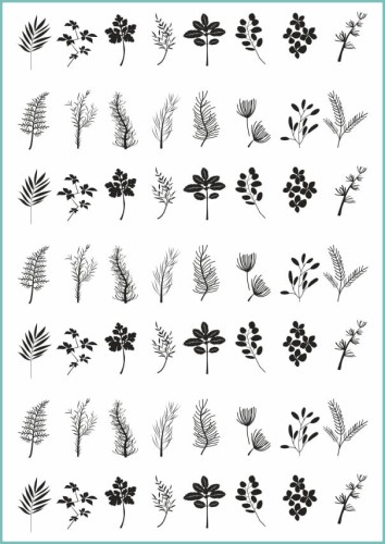 Tatuaże tymczasowe zimowe liście