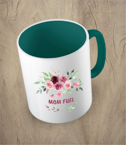 Ciemnozielony kubek mom fuel