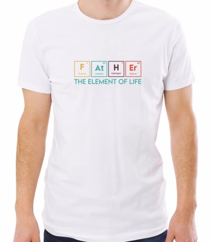 Biała męska koszulka father
