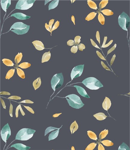 Tapeta taniec żółtych kwiatów