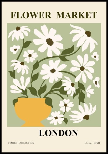 Plakat flower market London
