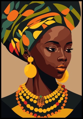 Plakat afroamerykanka