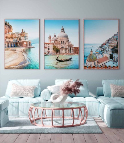 Zestaw plakatów "Słoneczna Italia" - wizualizacja