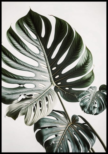 Plakat egzotyczna monstera