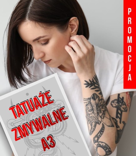Tatuaż zmywalny A3 z własnym wzorem