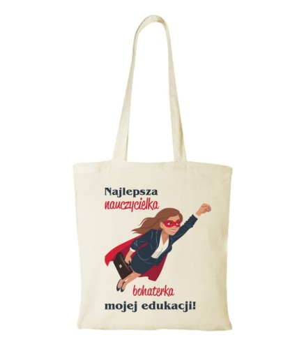 Torba bawełniana bohaterka mojej edukacji