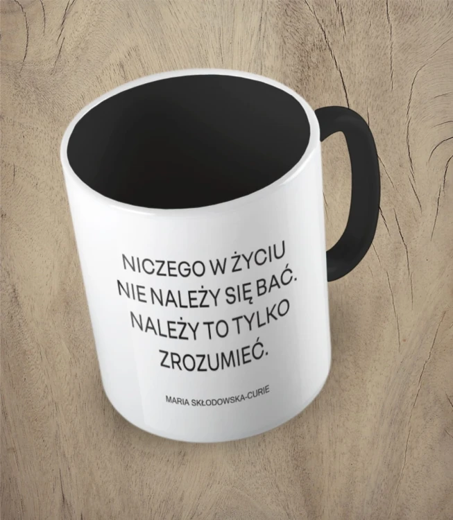 Czarny kubek nie należy się bać