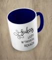 Granatowy kubek sukces leży w twoich rękach