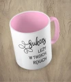 Różowy kubek sukces leży w twoich rękach