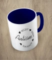 Granatowy kubek autism accept adapt advocate