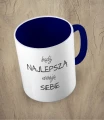 Granatowy kubek najlepsza wersja siebie