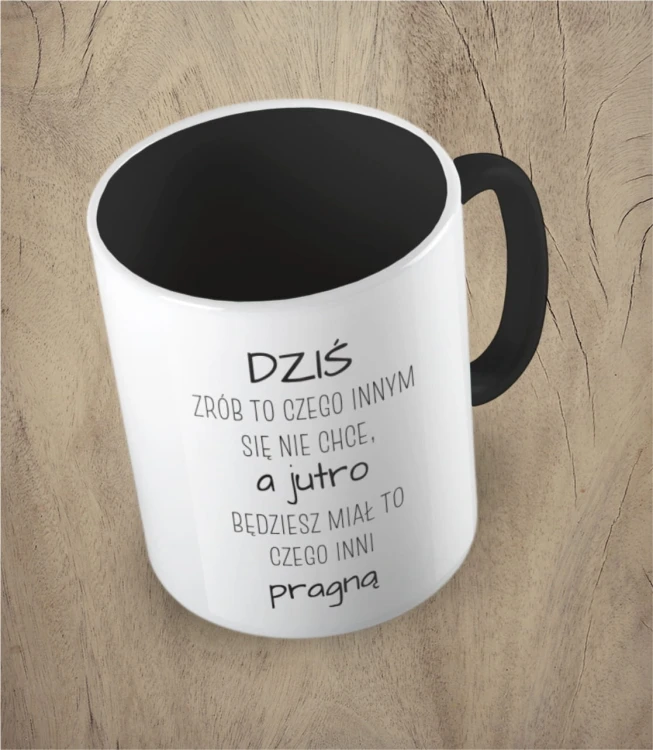 Czarny kubek dziś zrób to
