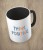 Czarny kubek think positive 01