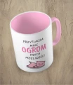 Różowy kubek ogrom możliwości świnka