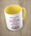 Żółty kubek ogrom możliwości świnka