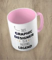 Różowy kubek this graphic designer is a legend