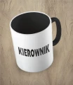 Czarny kubek kierownik