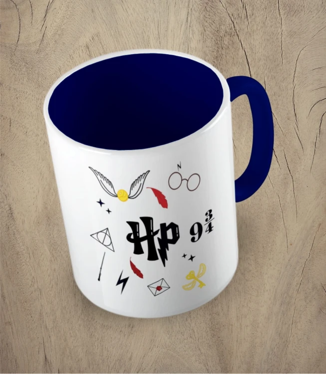 Granatowy kubek Harry Potter