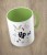 Jasnozielony kubek Harry Potter