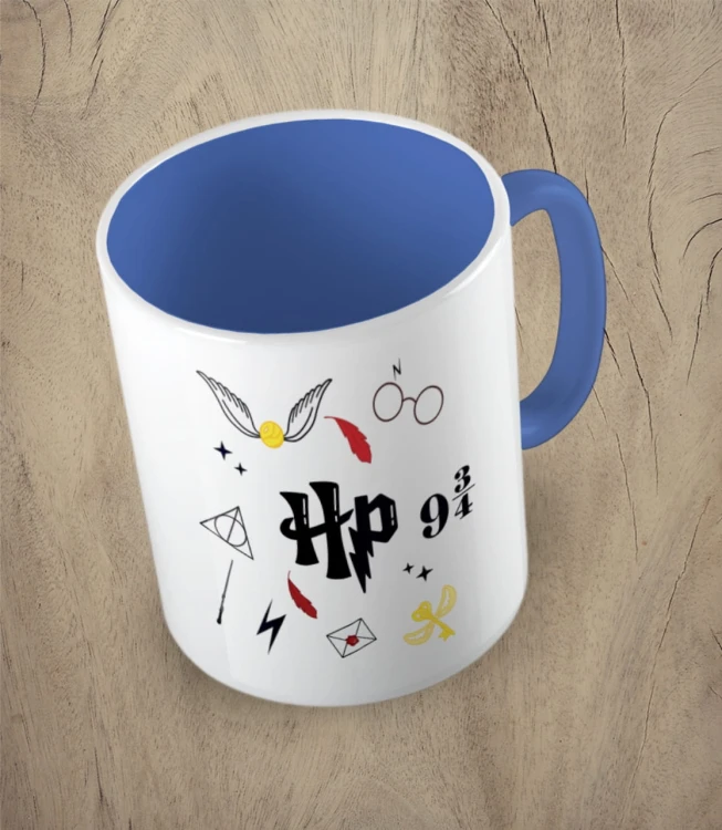 Niebieski kubek Harry Potter