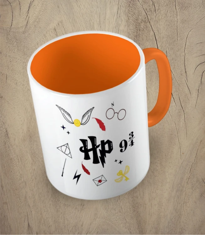Pomarańczowy kubek Harry Potter