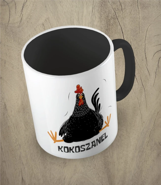 Czarny kubek kokoszanel