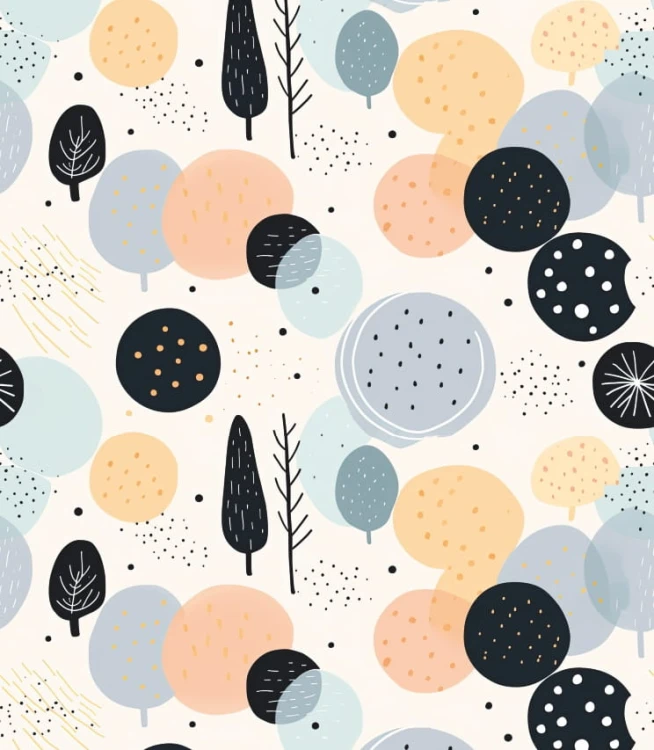 Tapeta abstract winter forest