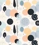 Próbka tapety abstract winter forest