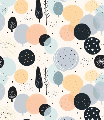 Próbka tapety abstract winter forest