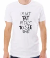 Biała męska koszulka I am not fat