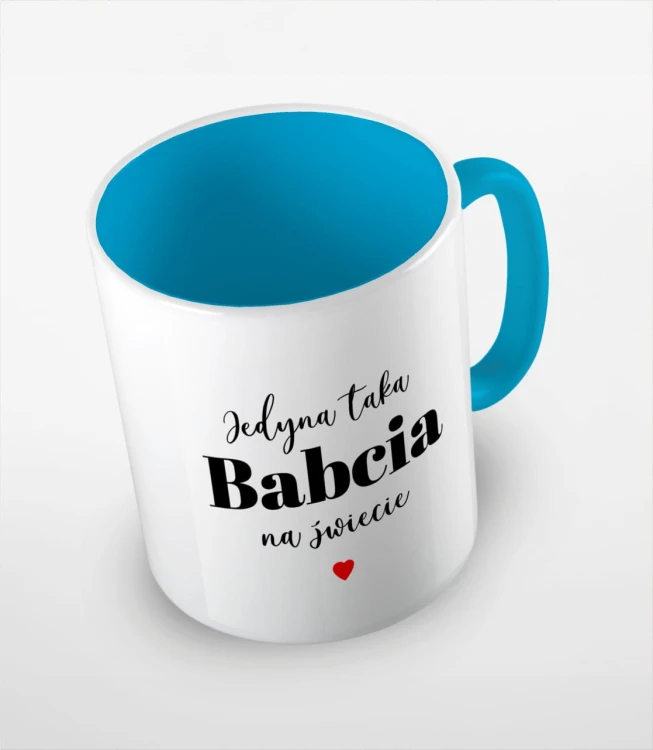 Błękitny kubek jedyna taka babcia