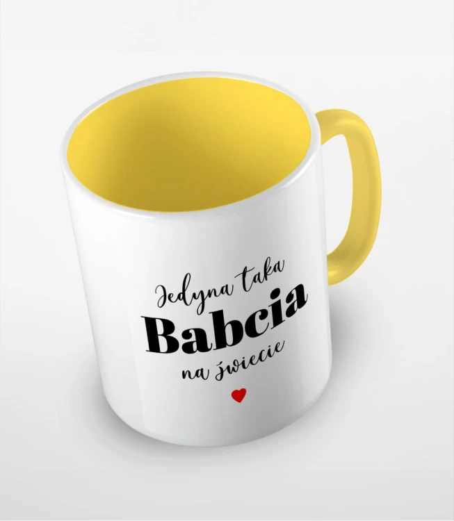 Żółty kubek jedyna taka babcia