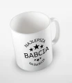 Biały kubek najlepsza babcia na świecie