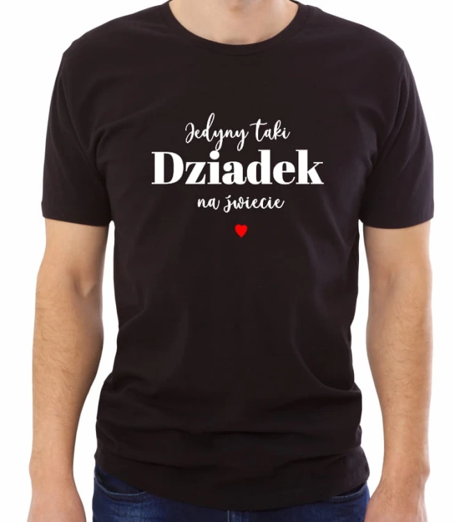 czarna koszulka jedyny taki dziadek