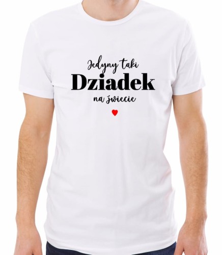 biała koszulka jedyny taki dziadek