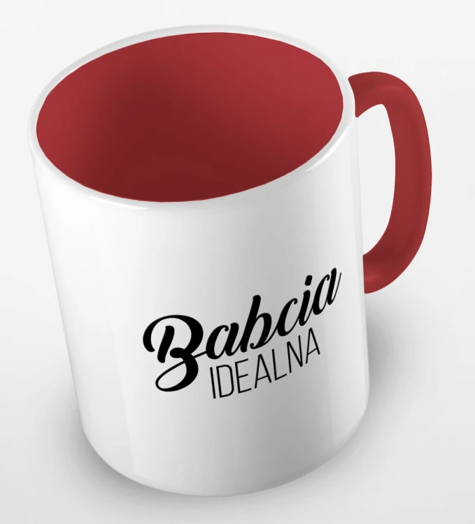 kolorowy kubek babcia idealna 01 - czerwony.jpg