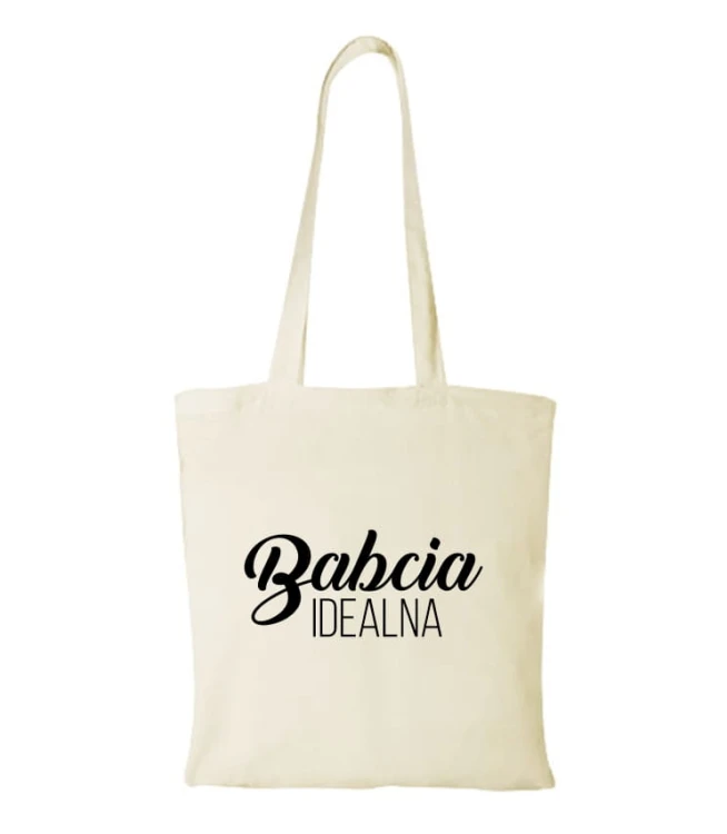 Torba bawełniana babcia idealna 01