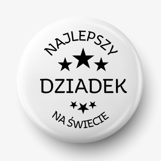 Button najlepszy dziadek na świecie