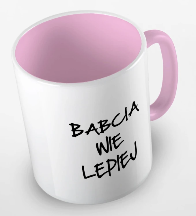 kolorowy kubek babcia wie lepiej 01 - różowy.jpg