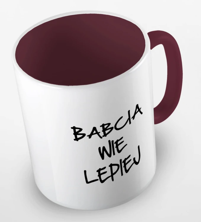 kolorowy kubek babcia wie lepiej 01 - bordowy.jpg