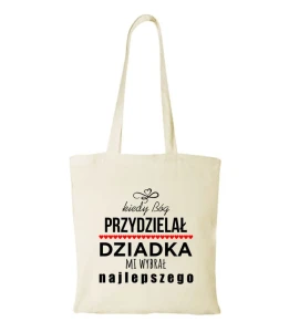 Torba bawełniana Bóg wybrał dziadka