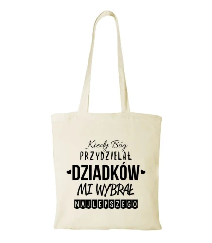 Torba bawełniana kiedy Bóg przydzielał dziadków