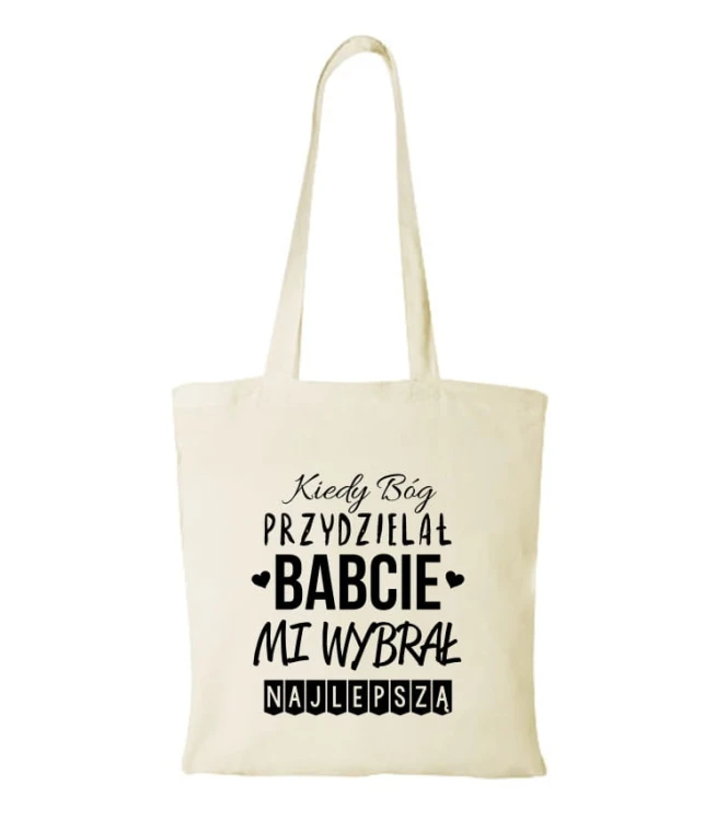 Torba bawełniana kiedy Bóg przydzielał babcie