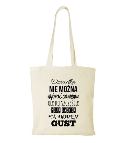Torba bawełniana babcia ma dobry gust